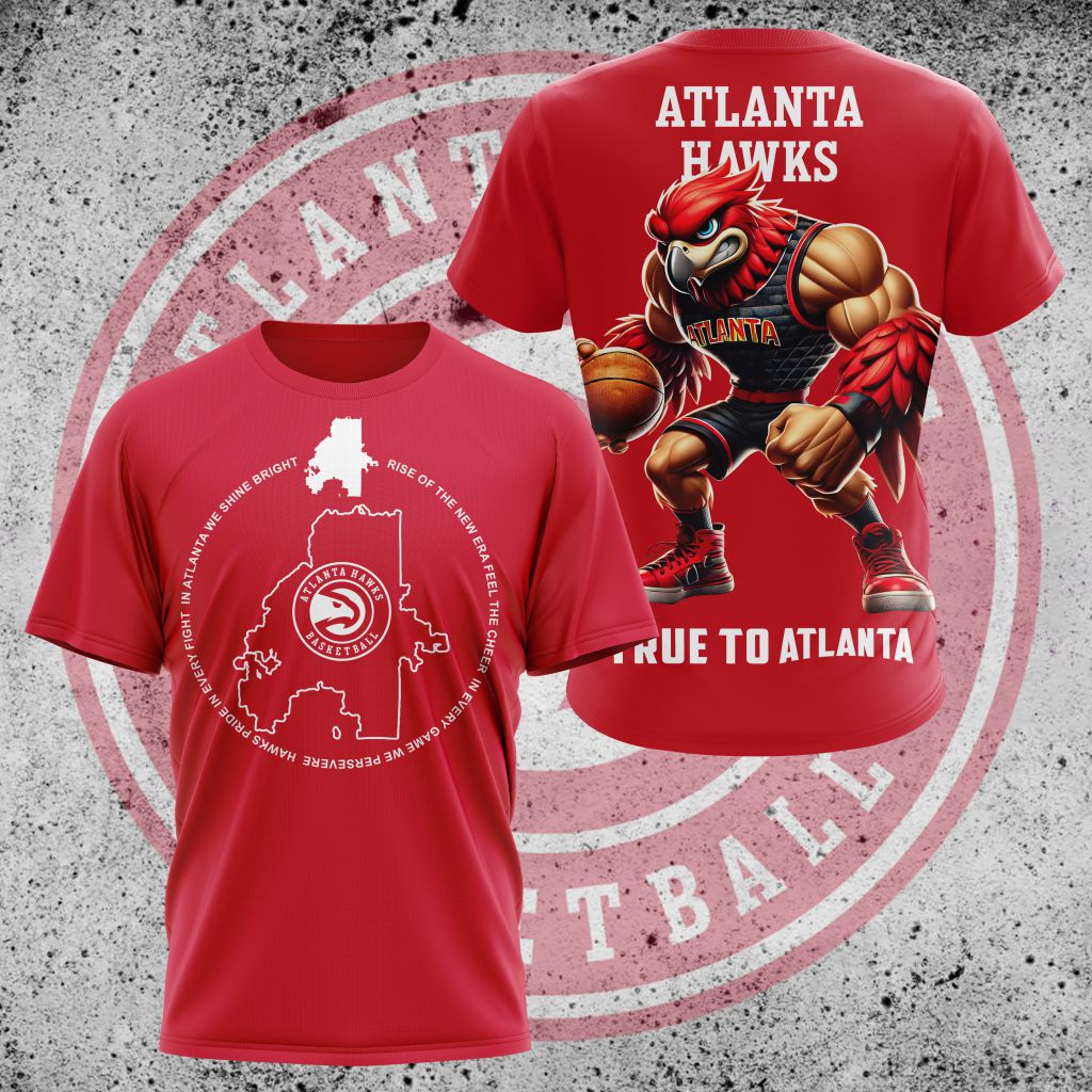 LIMITED EDITION - NEW CUSTOMIZED NBA17 AH ATLANTA HAWKS UNISEX T-SHIRT, POLO, HOODIE & JACKETS