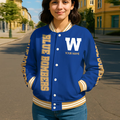 CFL 2025 Personalized Baseball Jacket