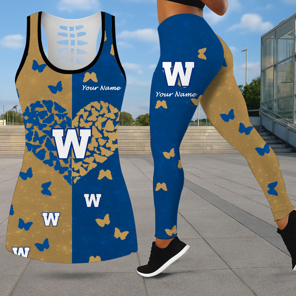 New CFL Customized Leggings & Hollow Tank Top Set