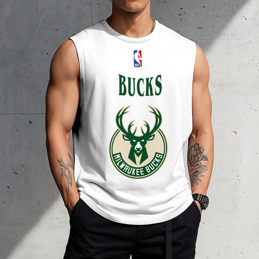 LIMITED EDITION - NEW CUSTOMIZED NBA11 MB MILWAUKEE BUCKS TANKTOP & GYM SHIRT