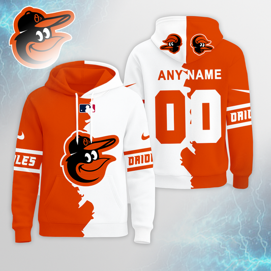 LIMITED EDITION - NEW CUSTOMIZED MLB25 BOS BALTIMORE ORIOLES UNISEX T-SHIRT, POLO, HOODIE & JACKETS