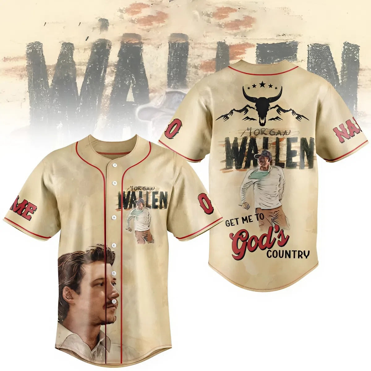 Morgan Wallen Baseball Jersey