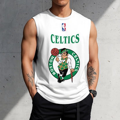 LIMITED EDITION - NEW CUSTOMIZED NBA03 BC BOSTON CELTICS TANKTOP & GYM SHIRT