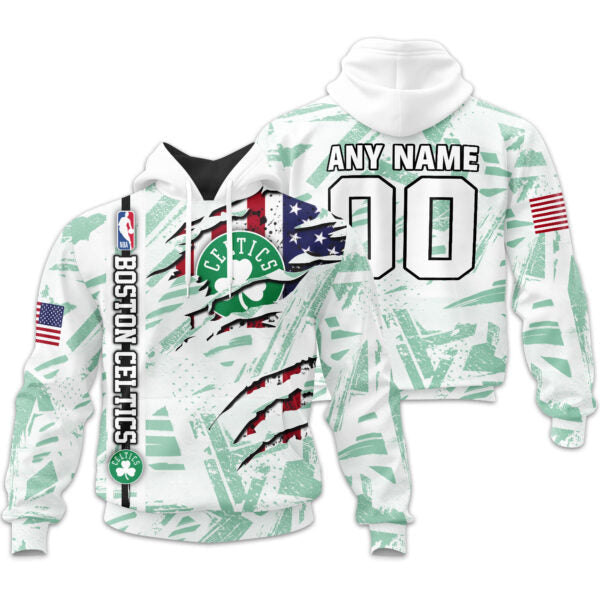LIMITED EDITION - NEW CUSTOMIZED NBA03 BC BOSTON CELTICS UNISEX T-SHIRT, POLO, HOODIE & JACKETS