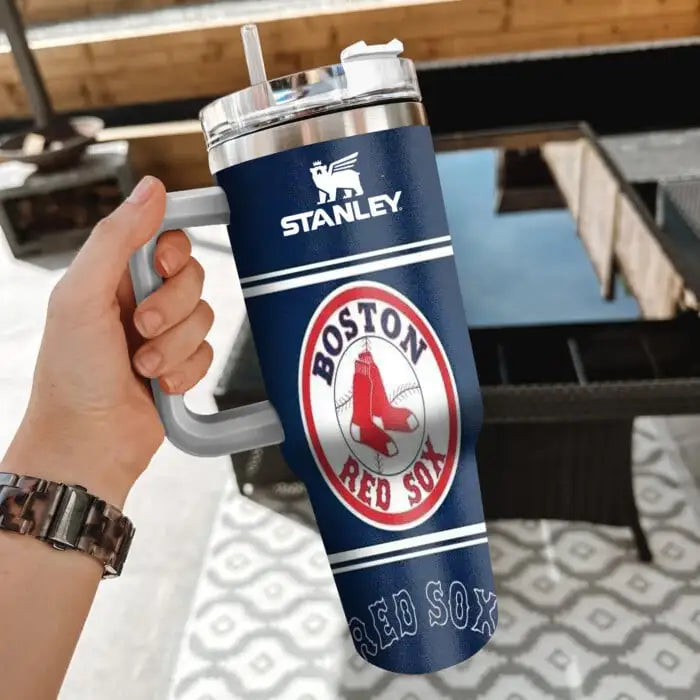 LIMITED EDITION - NEW CUSTOMIZED MLB03 BRS BOSTON RED SOX 40oz TUMBLER