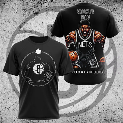 LIMITED EDITION - NEW CUSTOMIZED NBA25 BN BROOKLYN NETS UNISEX T-SHIRT, POLO, HOODIE & JACKETS
