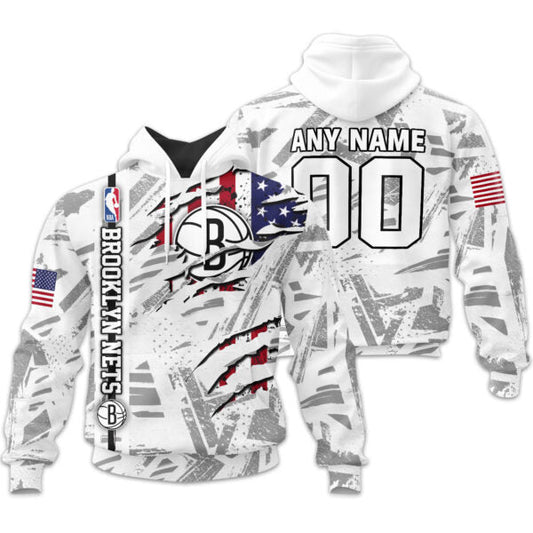 LIMITED EDITION - NEW CUSTOMIZED NBA25 BN BROOKLYN NETS UNISEX T-SHIRT, POLO, HOODIE & JACKETS