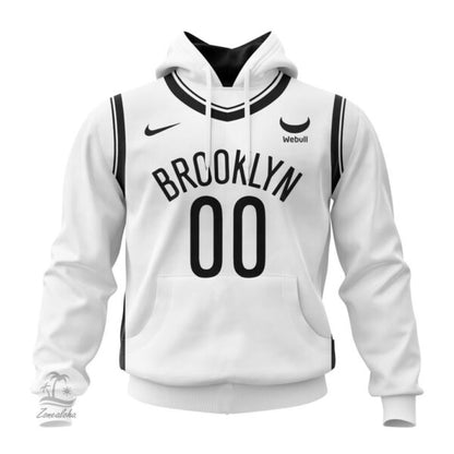 LIMITED EDITION - NEW CUSTOMIZED NBA25 BN BROOKLYN NETS UNISEX T-SHIRT, POLO, HOODIE & JACKETS