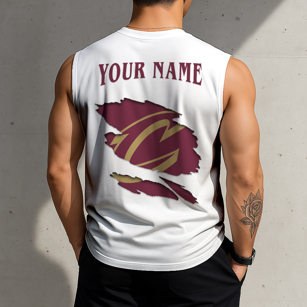LIMITED EDITION - NEW CUSTOMIZED NBA02 CC CLEVELAND CAVALIERS TANKTOP & GYM SHIRT