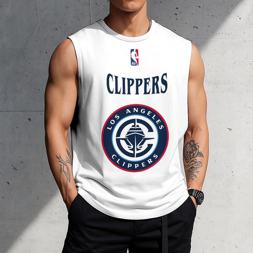 LIMITED EDITION - NEW CUSTOMIZED NBA10 LC LOS ANGELES CLIPPERS TANKTOP & GYM SHIRT