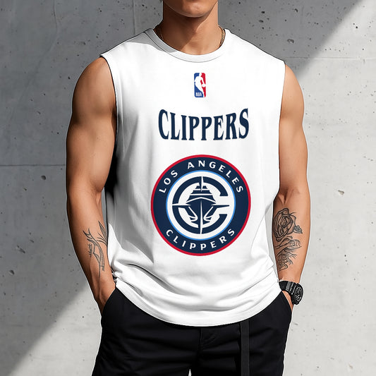LIMITED EDITION - NEW CUSTOMIZED NBA10 LC LOS ANGELES CLIPPERS TANKTOP & GYM SHIRT