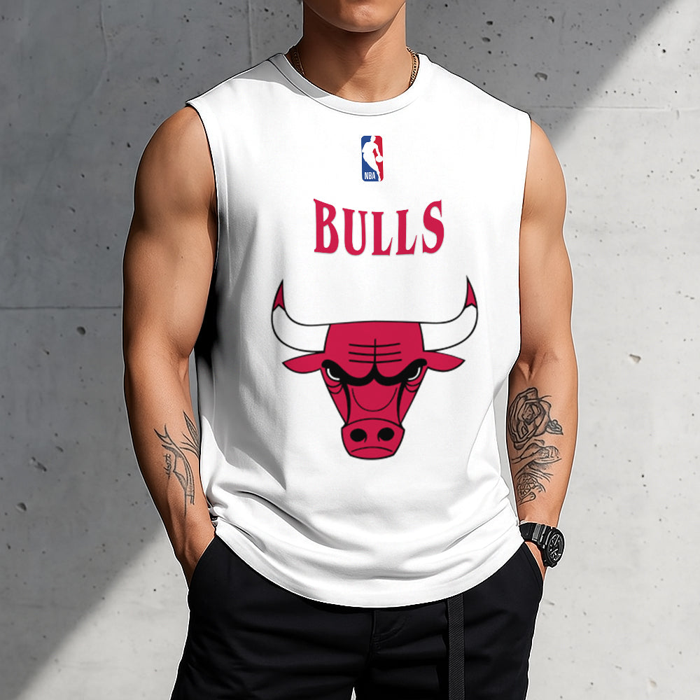 LIMITED EDITION - NEW CUSTOMIZED NBA19 CB CHICAGO BULLS TANKTOP & GYM SHIRT