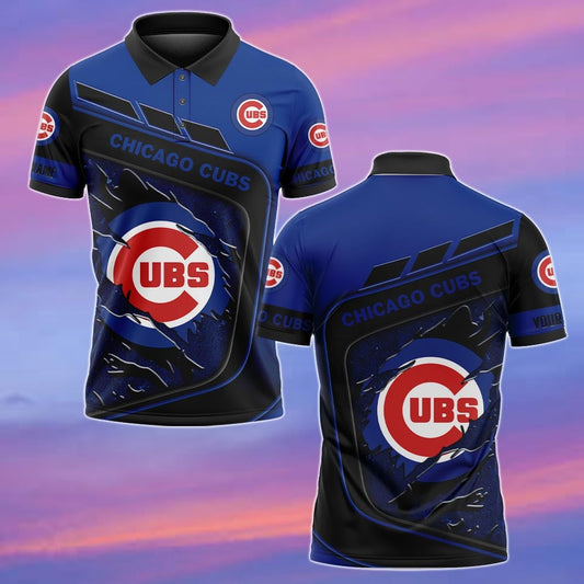LIMITED EDITION - NEW CUSTOMIZED MLB04 CCS CHICAGO CUBS POLO SHIRT