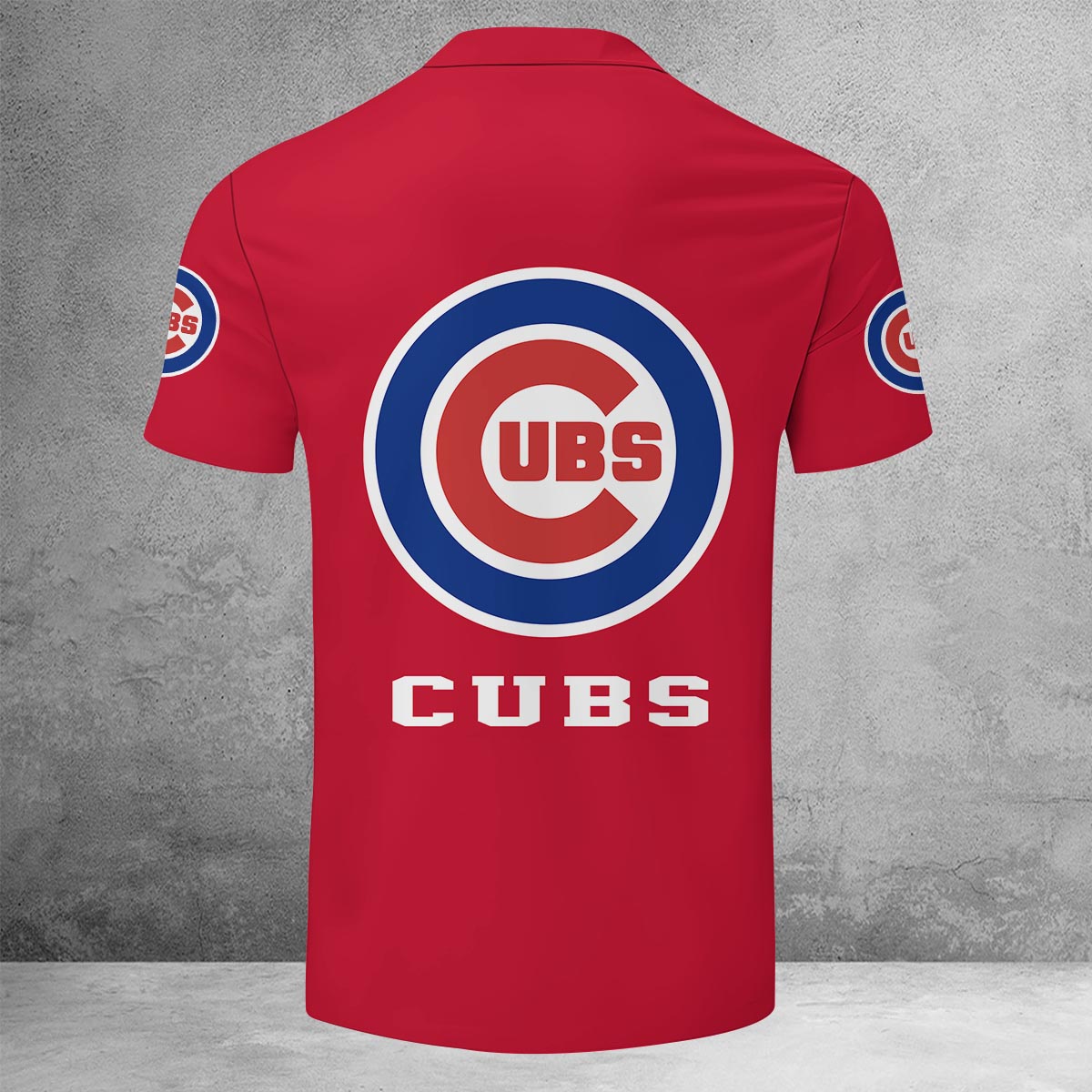 LIMITED EDITION - NEW CUSTOMIZED MLB04 CCS CHICAGO CUBS ZIP POLO SHIRT