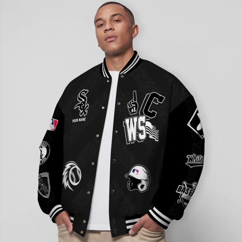 LIMITED EDITION - NEW CUSTOMIZED MLB26 CWS CHICAGO WHITE SOX UNISEX T-SHIRT, POLO, HOODIE & JACKETS