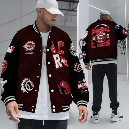 LIMITED EDITION - NEW CUSTOMIZED MLB05 CRS CINCINNATI REDS UNISEX T-SHIRT, POLO, HOODIE & JACKETS
