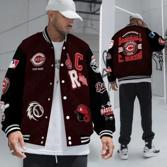 LIMITED EDITION - NEW CUSTOMIZED MLB05 CRS CINCINNATI REDS UNISEX T-SHIRT, POLO, HOODIE & JACKETS