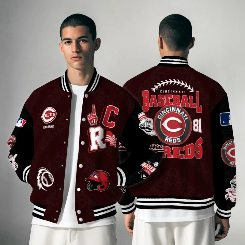 LIMITED EDITION - NEW CUSTOMIZED MLB05 CRS CINCINNATI REDS UNISEX T-SHIRT, POLO, HOODIE & JACKETS