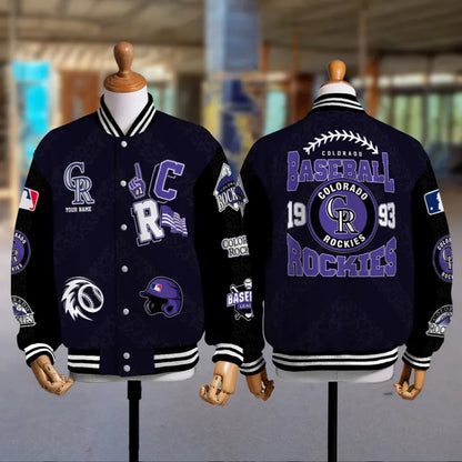 LIMITED EDITION - NEW CUSTOMIZED MLB30 COR COLORADO ROCKIES UNISEX T-SHIRT, POLO, HOODIE & JACKETS