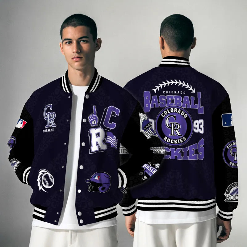 LIMITED EDITION - NEW CUSTOMIZED MLB30 COR COLORADO ROCKIES UNISEX T-SHIRT, POLO, HOODIE & JACKETS