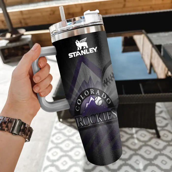 LIMITED EDITION - NEW CUSTOMIZED MLB30 COR COLORADO ROCKIES 40oz TUMBLER
