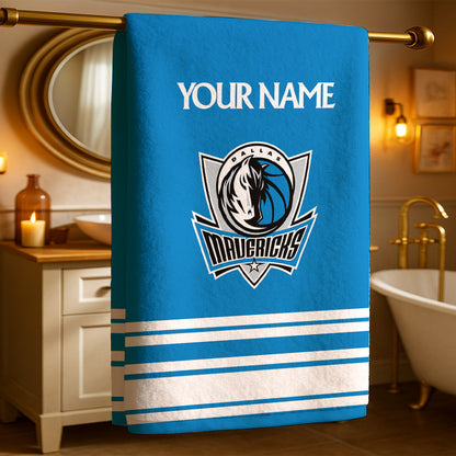 LIMITED EDITION - NEW CUSTOMIZED NBA18 DM DALLAS MAVERICKS BEACH & BATH TOWEL
