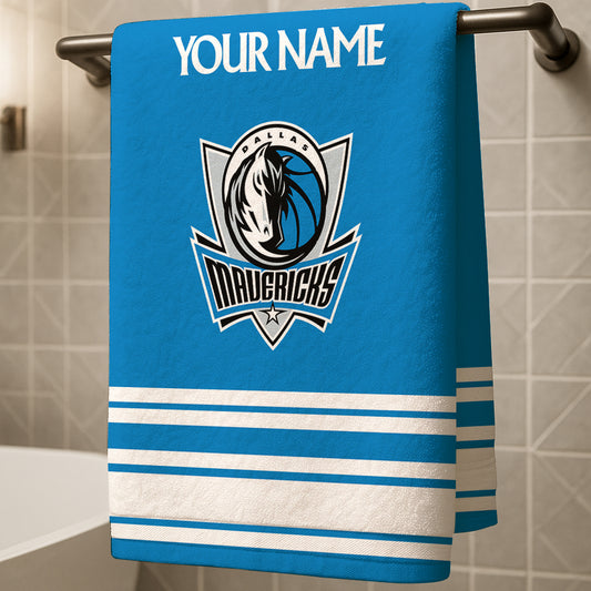 LIMITED EDITION - NEW CUSTOMIZED NBA18 DM DALLAS MAVERICKS BEACH & BATH TOWEL