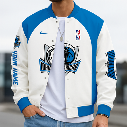 LIMITED EDITION - NEW CUSTOMIZED NBA18 DM DALLAS MAVERICKS BASEBALL JACKET