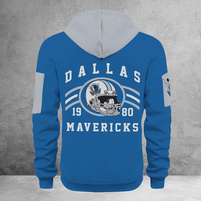 LIMITED EDITION - NEW CUSTOMIZED NBA18 DM DALLAS MAVERICKS QUARTER ZIP HOODIE