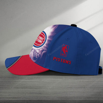 LIMITED EDITION - NEW CUSTOMIZED NBA14 DP DETROIT PISTONS CLASSIC CAP