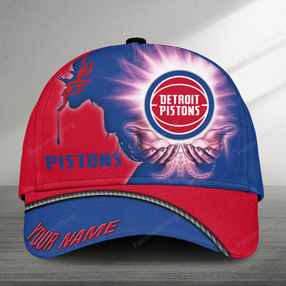LIMITED EDITION - NEW CUSTOMIZED NBA14 DP DETROIT PISTONS CLASSIC CAP