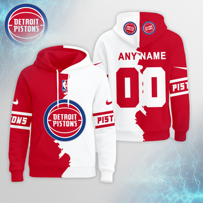 LIMITED EDITION - NEW CUSTOMIZED NBA14 DP DETROIT PISTONS UNISEX T-SHIRT, POLO, HOODIE & JACKETS