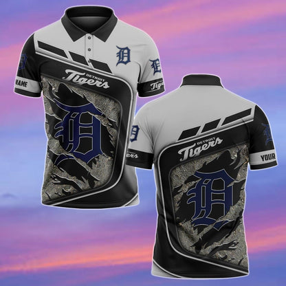 LIMITED EDITION - NEW CUSTOMIZED MLB16 DTS DETROIT TIGERS POLO SHIRT