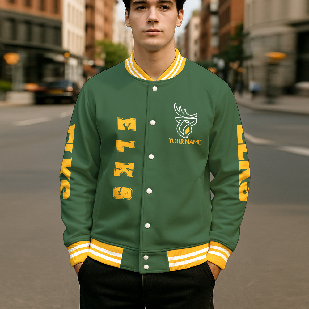 CFL New Personalized Baseball Jacket