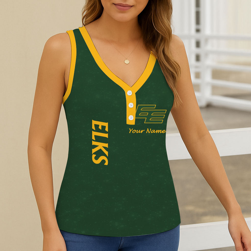 New CFL Personalized Women V-neck Sleeveless