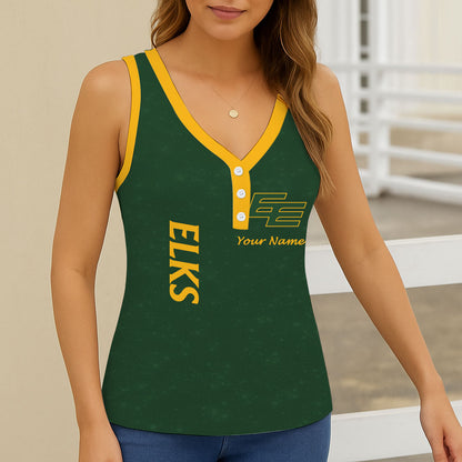 New CFL Personalized Women V-neck Sleeveless
