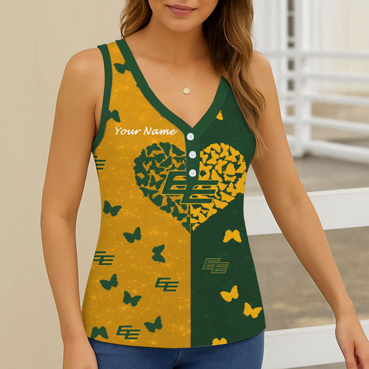 New CFL Personalized Women V-neck Sleeveless