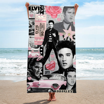 New Premium Elvis Presley Beach & Bath Towel (Kids & Adults Size) - EVPLCAO120