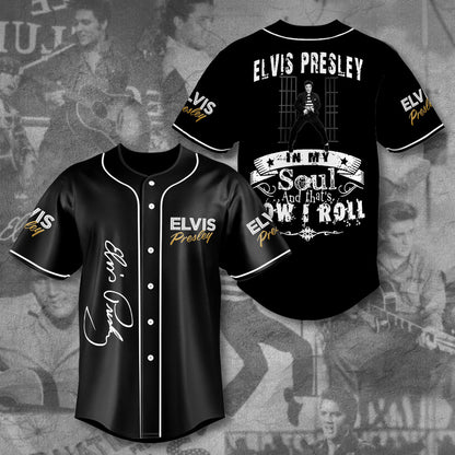 New Premium Elvis Presley Baseball Jersey - EVPLCAO111