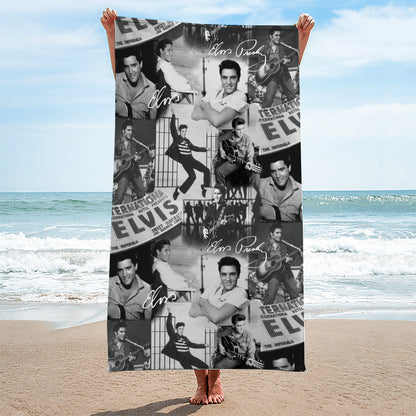 New Premium Elvis Presley Beach & Bath Towel (Kids & Adults Size) - EVPLCAO129