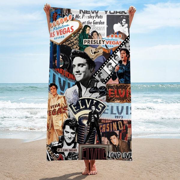 New Premium Elvis Presley Beach & Bath Towel (Kids & Adults Size) - EVPLCAO124