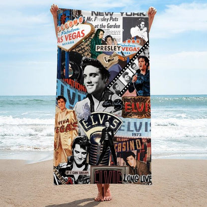 New Premium Elvis Presley Beach & Bath Towel (Kids & Adults Size) - EVPLCAO124