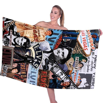 New Premium Elvis Presley Beach & Bath Towel (Kids & Adults Size) - EVPLCAO124