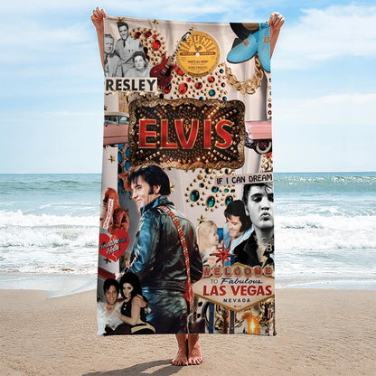 New Premium Elvis Presley Beach & Bath Towel (Kids & Adults Size) - EVPLCAO122