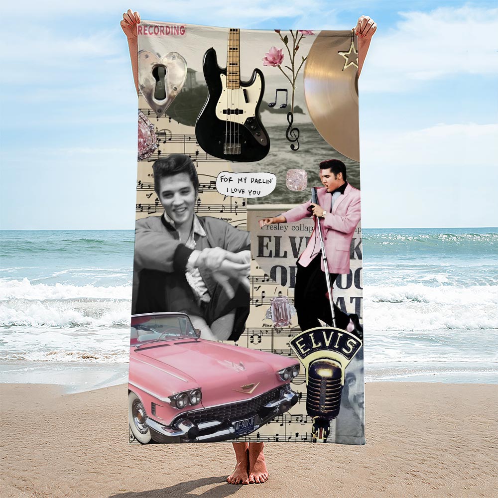 New Premium Elvis Presley Beach & Bath Towel (Kids & Adults Size) - EVPLCAO131