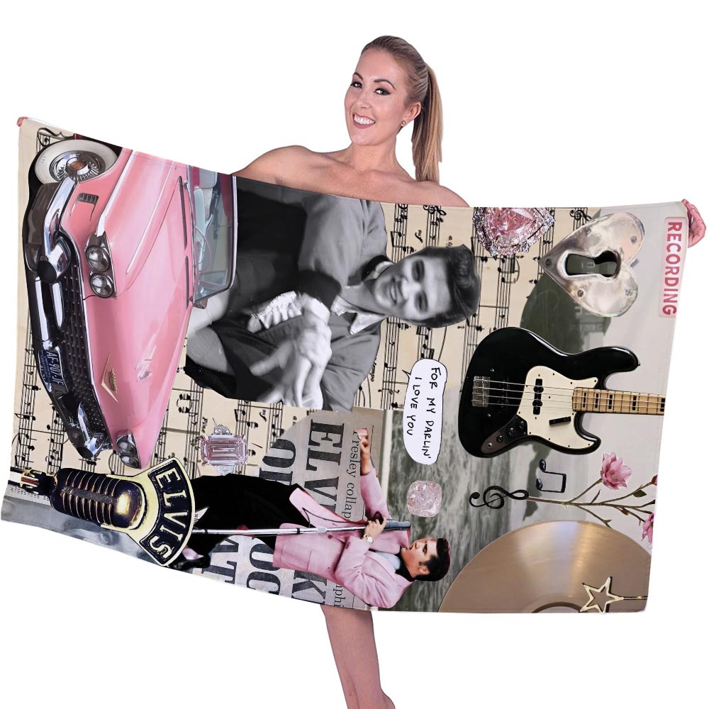 New Premium Elvis Presley Beach & Bath Towel (Kids & Adults Size) - EVPLCAO131
