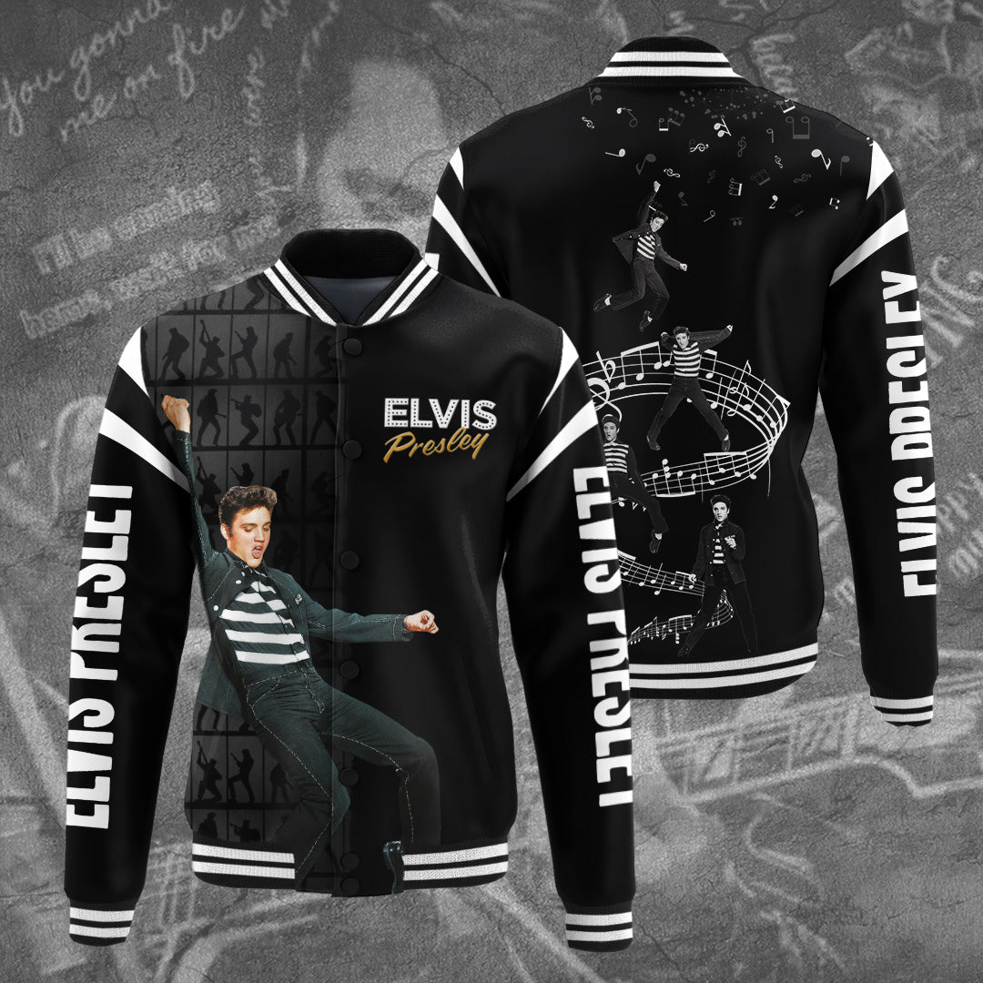 New Premium Elvis Presley Baseball Jacket - EVPLCAO133