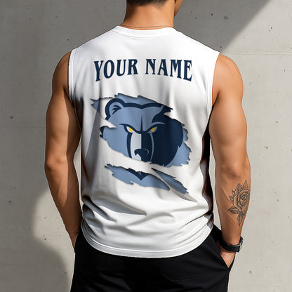 LIMITED EDITION - NEW CUSTOMIZED NBA13 MG MEMPHIS GRIZZLIES TANKTOP & GYM SHIRT