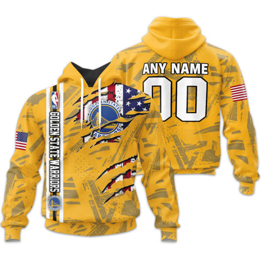 LIMITED EDITION - NEW CUSTOMIZED NBA12 GS GOLDEN STATE WARRIORS UNISEX T-SHIRT, POLO, HOODIE & JACKETS