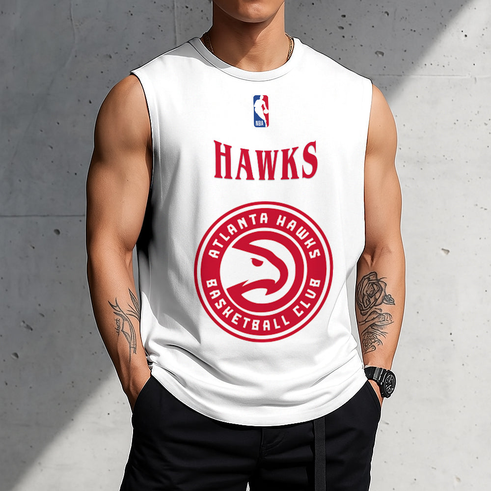 LIMITED EDITION - NEW CUSTOMIZED NBA17 AH ATLANTA HAWKS TANKTOP & GYM SHIRT